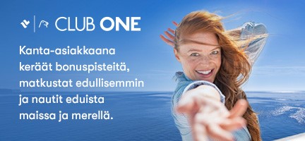 Club One -kanta-asiakkaana saat mm. etuja matkoistasi ja ostoksistasi - liity nyt maksutta!