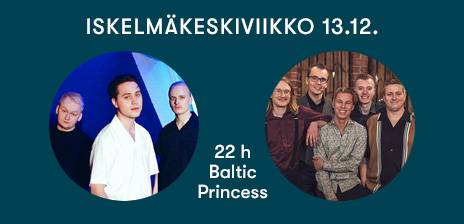 KUUMAA sekä Komiat 13.12.2023 Baltic Princessin Iskelmäkeskiviikkoristeilyllä