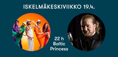 Portion Boys sekä Teemu Roivainen & Energia 19.4.2023 Baltic Princessin Iskelmäkeskiviikkoristeilyllä