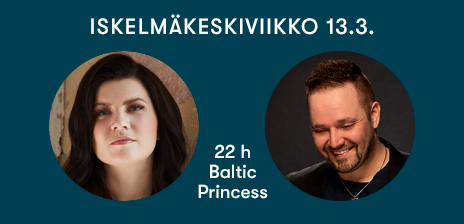 Suvi Teräsniska sekä Antti Ahopelto & Etiketti 13.3.2024 Baltic Princessin Iskelmäkeskiviikkoristeilyllä