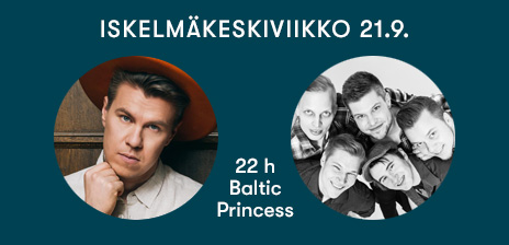 Olli Halonen sekä Hurma 21.9.2022 Baltic Princessin Iskelmäkeskiviikkoristeilyllä