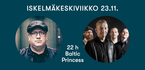 Arttu Wiskari sekä Yölintu 23.11.2022 Baltic Princessin Iskelmäkeskiviikkoristeilyllä