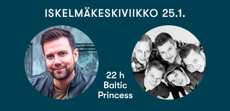 Antti Ketonen sekä Hurma 25.1.2023 Baltic Princessin Iskelmäkeskivikkoristeilyllä