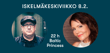 Arttu Wiskari sekä Eija Kantola & Omega 8.2.2023 Baltic Princessin Iskelmäkeskiviikkoristeilyllä