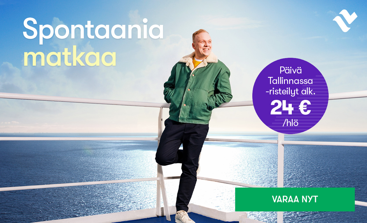 Spontaania matkaa - Päivä Tallinnassa -risteilyt tarjoushintaan alk. 24 €/hlö