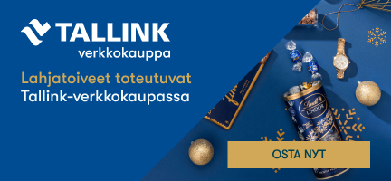 Tallink-verkkokaupan Joulupuodista saat inspiraatiota jouluun ja lahjatoiveet toteutuvat.